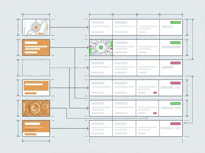 Creative slot grid mapping uploaded assets to ad sets in a bulk launch